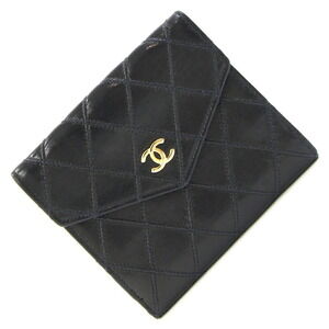 CHANEL Black Leather Wallet